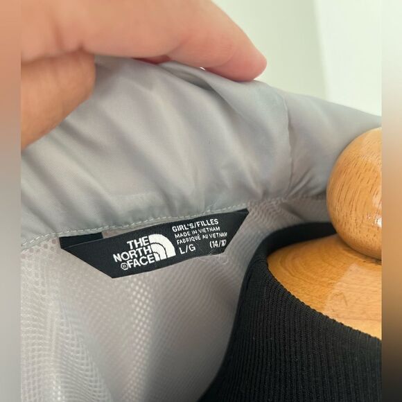 NORTH FACE GIRL’S JACKET GREY SIZE LARGE - Picture 6 of 9